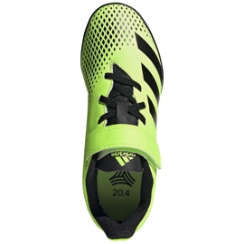 Chaussures de football Adidas Predator 20.4 H&amp;L Tf Junior vert-noir FW9780 1