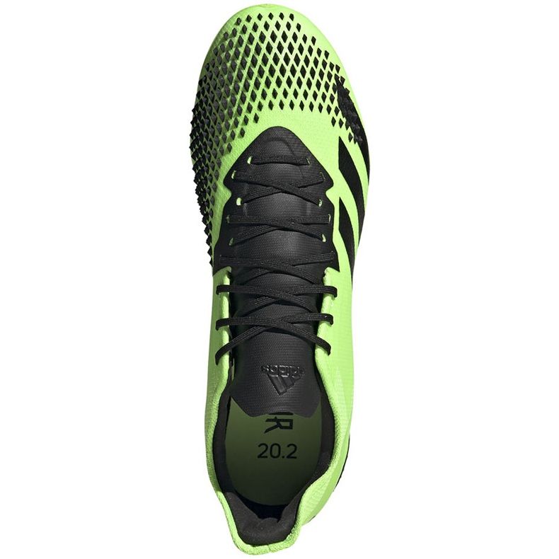 Chaussures de football adidas Predator 20.2 Fg vert et noir EH2932 1