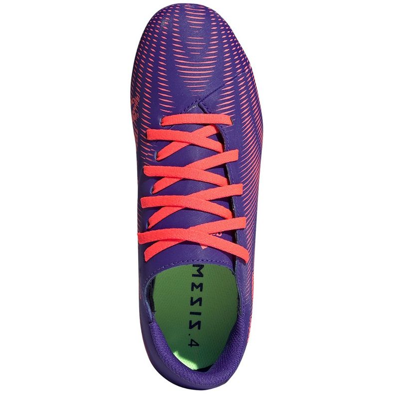 Chaussures de football adidas Nemeziz.4 FxG Junior violet-rose EH0585 1