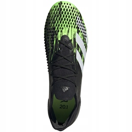 Chaussures de football adidas Predator Mutator 20.1 L Fg noir et vert EH2885 1
