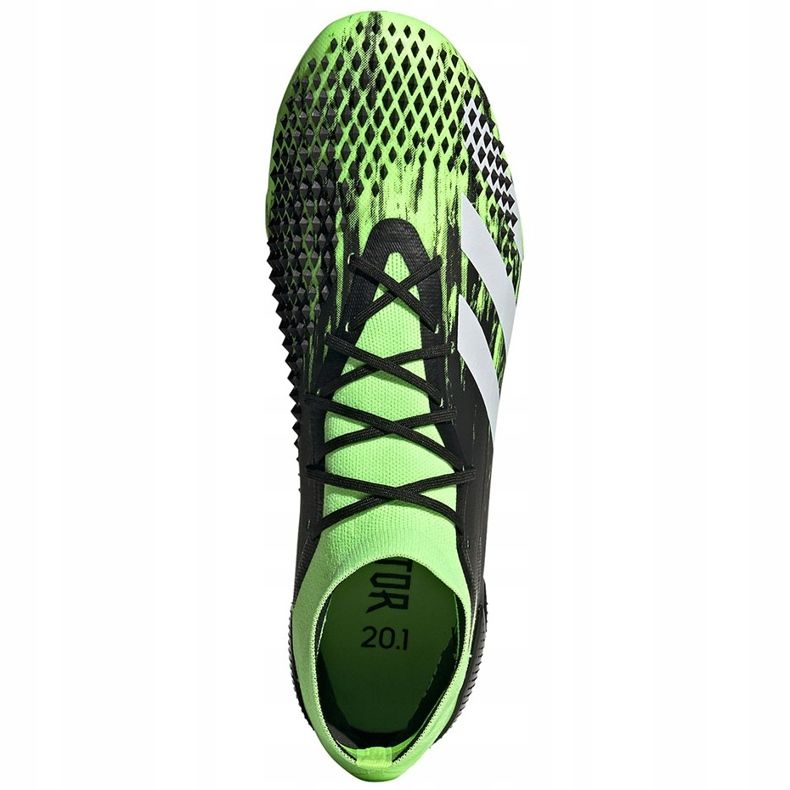 Chaussures de football adidas Predator Mutator 20.1 Fg noir et vert EH2892 1
