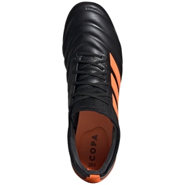 Adidas Copa 20.1 Fg chaussures de football noir et orange EH0882 2