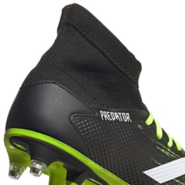 Chaussures de football adidas Predator 20.3 Sg noir et vert EH2904 multicolore le noir 4