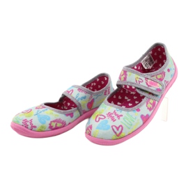 Chaussures pour enfants Befado 945Y430 rose gris multicolore 3