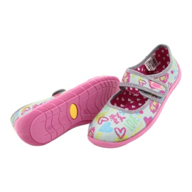 Chaussures pour enfants Befado 945Y430 rose gris multicolore 4
