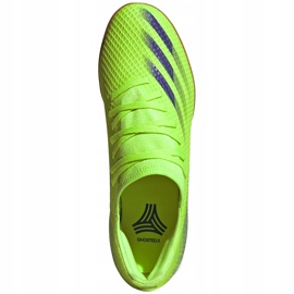 Adidas X Ghosted.3 Dans les chaussures de football vertes EG8207 1