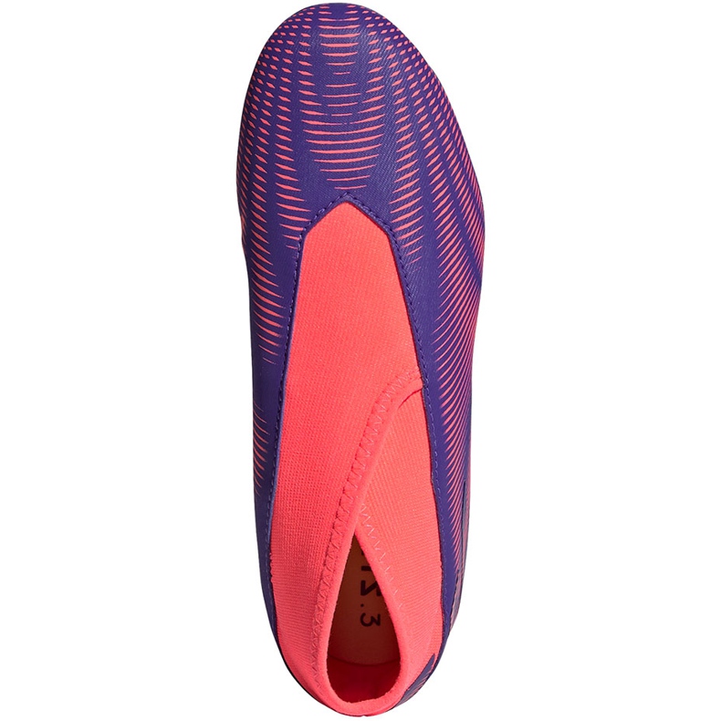Chaussures de football Adidas Nemeziz.3 Ll Fg Junior violet-rose EH0583 1 Chaussures de football Adidas Nemeziz.3 Ll Fg Junior violet-rose EH0583 1