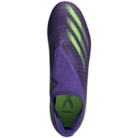 Adidas X Ghosted.3 Ll Fg chaussures de football violet-vert EG8164 1
