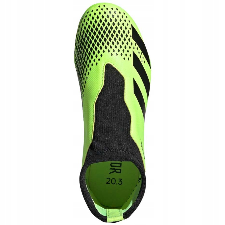 Adidas Predator 20.3 Ll Fg Junior chaussures de football vert-noir EH3019 1