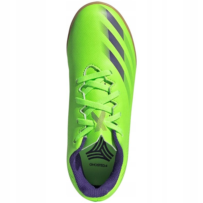 Vert adidas X Ghosted.4 Dans les chaussures de football junior EG8233 1