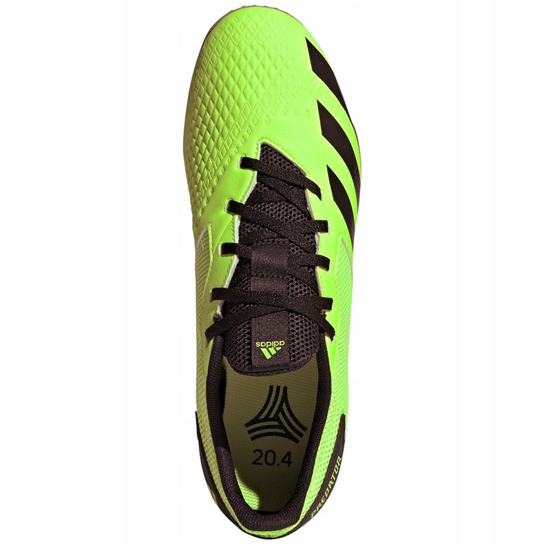 Adidas Predator 20.4 In Sala chaussures de football vert et noir EH3005 1