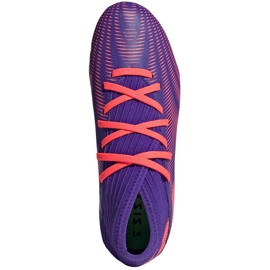 Chaussures de football adidas Nemeziz.3 Fg Junior violet EH0580 1
