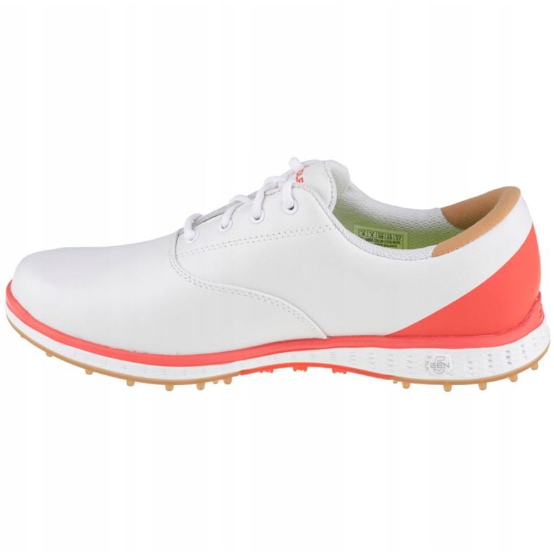 Chaussure Skechers Go Golf Elite 2 W 14866-WCRL blanche orange 1