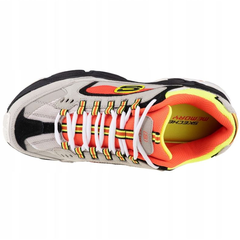 Skechers Stamina-Cutback M 51286-GYOR orange gris multicolore 2 Skechers Stamina-Cutback M 51286-GYOR orange gris multicolore 2