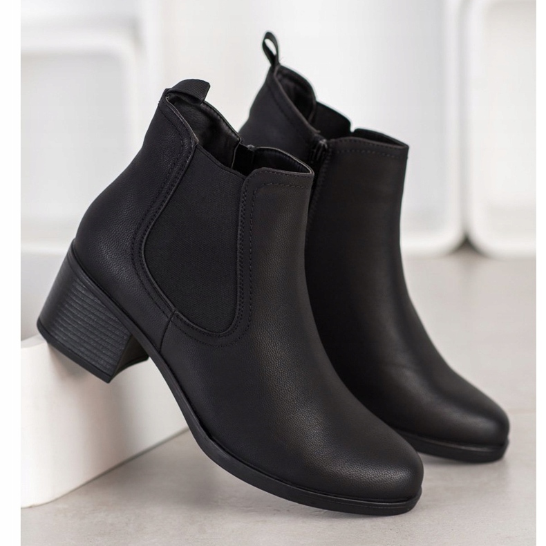 J. Star Bottes sur un poste bas le noir 2