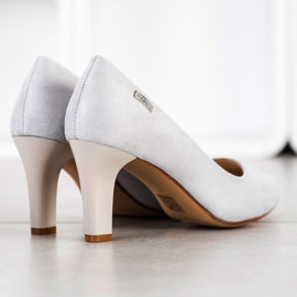 J. Star Escarpins décontractés à talons gris 1