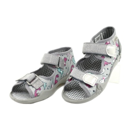 Chaussures pour enfants Befado 242P105 argent gris 3
