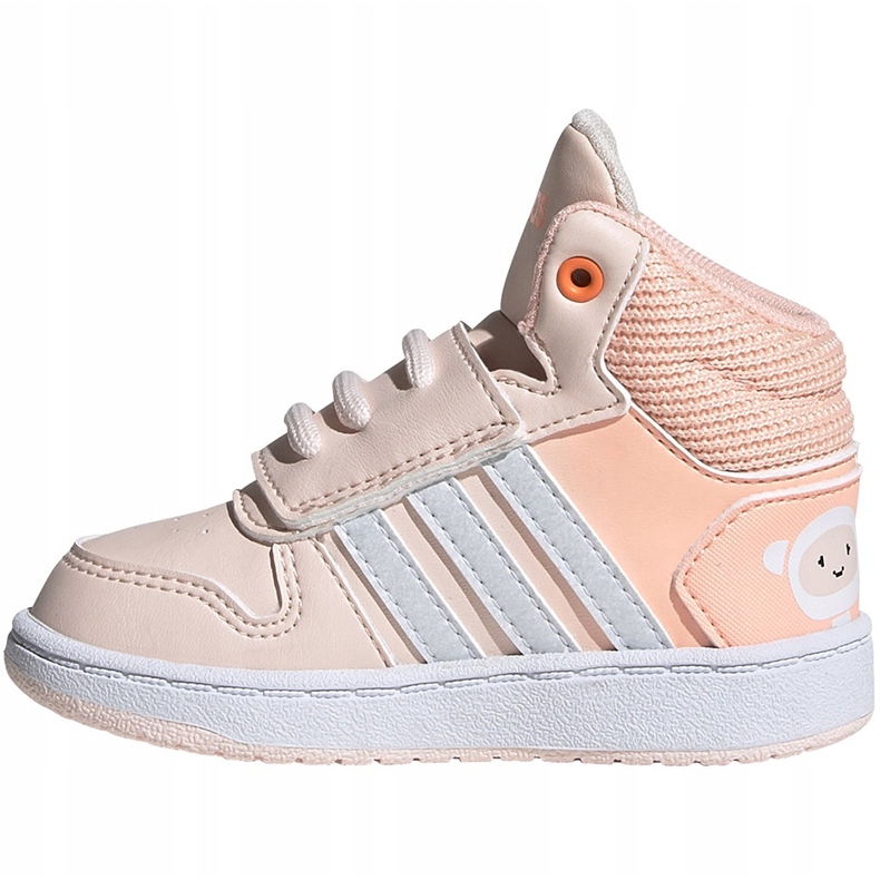 Chaussures enfant Adidas Hoops Mid rose FW4924 1 Chaussures enfant Adidas Hoops Mid rose FW4924 1