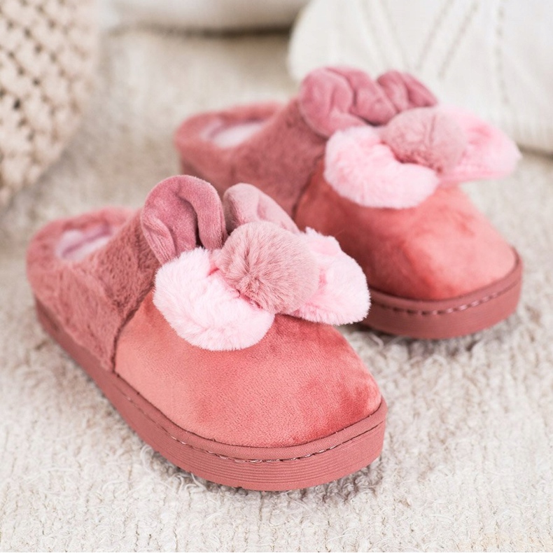 Bona Pantoufles roses avec dommages 1