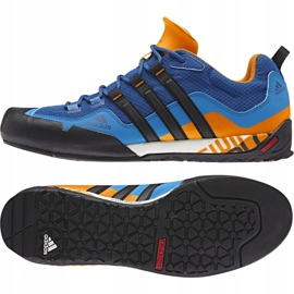 Chaussures Adidas Terrex Swift Solo M AQ5296 noir bleu orange 1