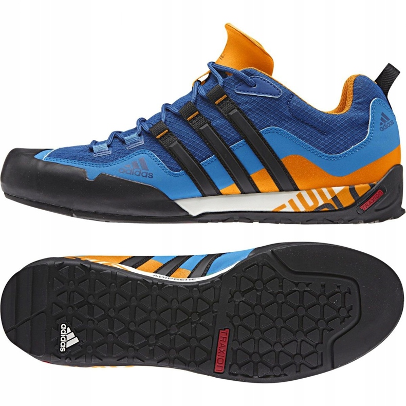 Chaussures Adidas Terrex Swift Solo M AQ5296 noir bleu orange 1