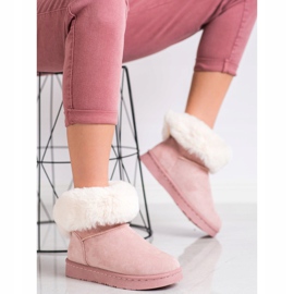 Bella Paris Bottes de neige à pompons rose 2 Bella Paris Bottes de neige à pompons rose 2