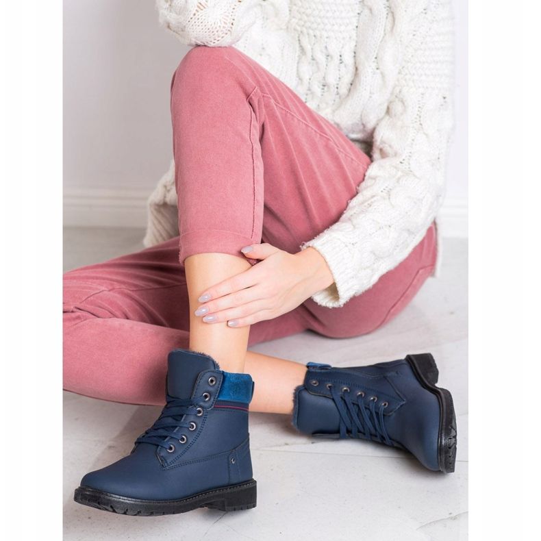 Sport Trappeurs bleu marine élégants 1