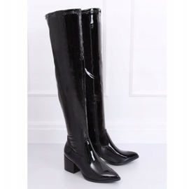 Boots laquées noires RB35P Noir 2