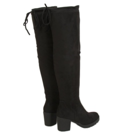 Bottines noires à talons larges PE253P Noir le noir 2