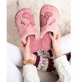 Bona Chaussons d'amour chauds rose 1