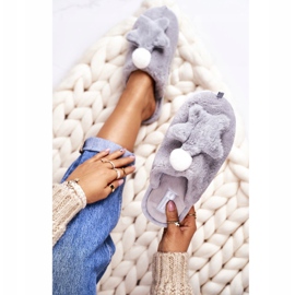 Chaussons Femme Fourrure Et Etoile Gris Nuit-Nuit 2 Chaussons Femme Fourrure Et Etoile Gris Nuit-Nuit 2