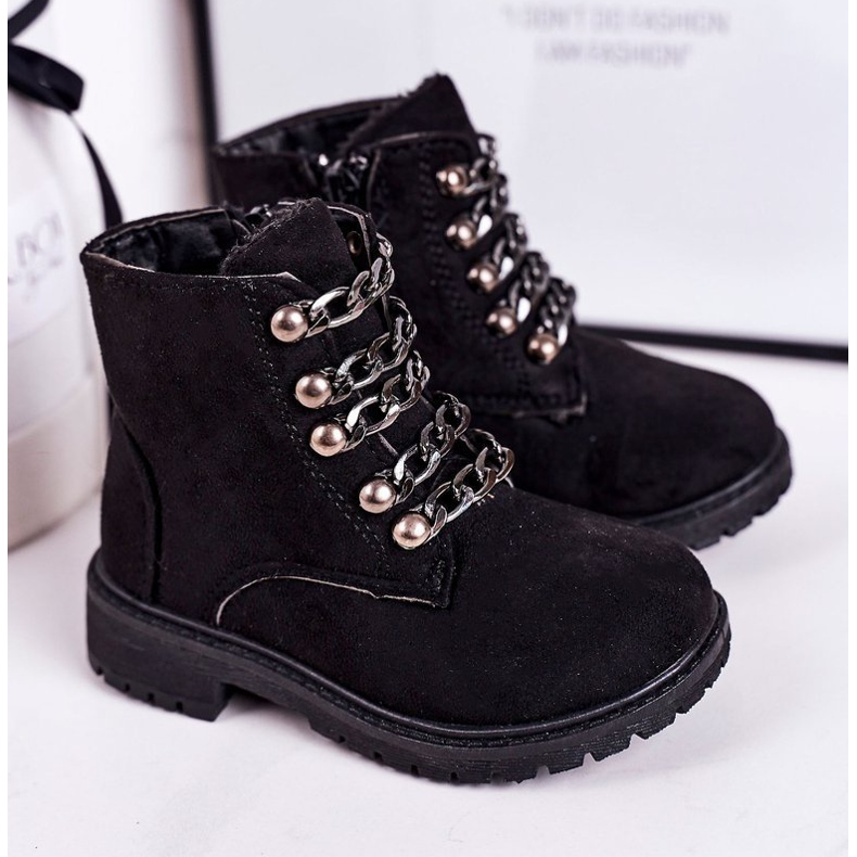 Chaîne isotherme Trappers pour enfants en suède écologique noir Rock & Roll le noir 1 Chaîne isotherme Trappers pour enfants en suède écologique noir Rock & Roll le noir 1