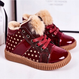 PL1 Baskets Bottines Chaudes Enfant à Pois Rouge Anastasia 1 PL1 Baskets Bottines Chaudes Enfant à Pois Rouge Anastasia 1