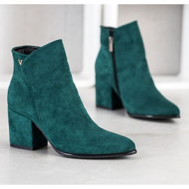 Bottines VINCEZA vertes 1
