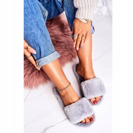 FRJ Chaussons Femme Gris Fourrure Gris Cold Days 2 FRJ Chaussons Femme Gris Fourrure Gris Cold Days 2