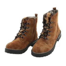 American Club Bottes de filles GC33 Boots bruns 2