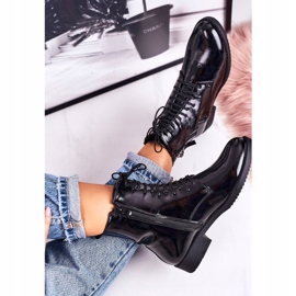 PJ1 Bottines Chaudes Classiques Femme Laquées Noir Simplicity le noir 5