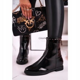 Bottines Chaudes Laquées Noires à Jets Femme, Performance 2