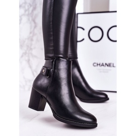 PJ1 Bottes chaudes classiques pour femmes sur un talon noir imparable le noir 1
