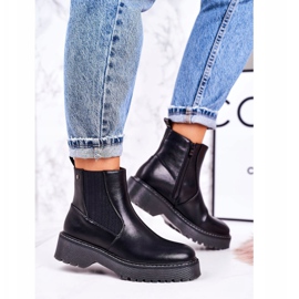 PJ1 Bottines Femme Jodhpur boots Sur Semelle Caoutchouc Voyager Noir le noir 3