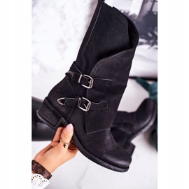 PS1 Bottes Chaudes Femme Avec Boucles Noir Cassidy le noir 4