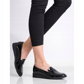 Goodin Mocassins laqués le noir 1 Goodin Mocassins laqués le noir 1