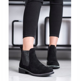 SHELOVET Bottines Chelsea élégantes le noir 1