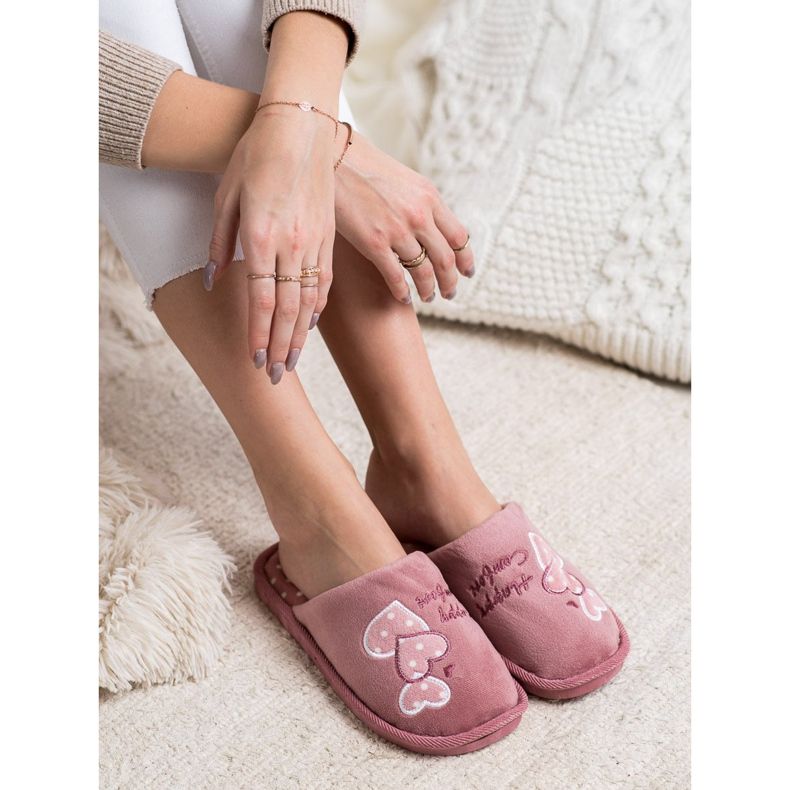 Bona Chaussons chauds Happy Comfort rose 1