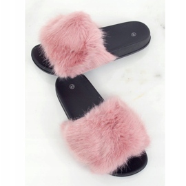 Chaussons avec fourrure rose sale CK107P D.PINK 1 Chaussons avec fourrure rose sale CK107P D.PINK 1