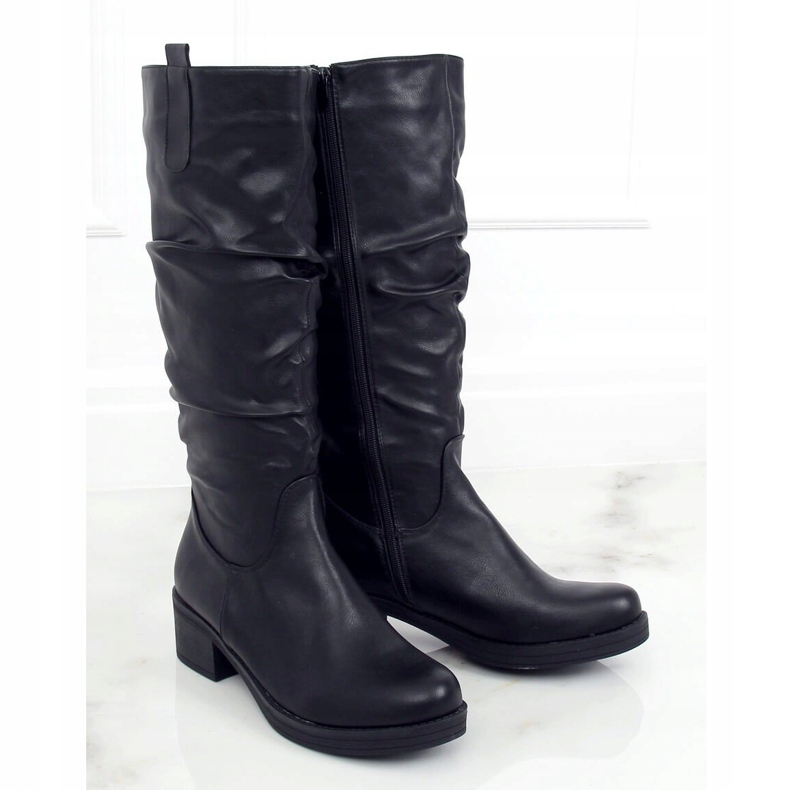 Bottines noires à talons J19-87 Noir le noir 1