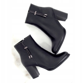 Bottines noires à talons Z145 Noir le noir 1