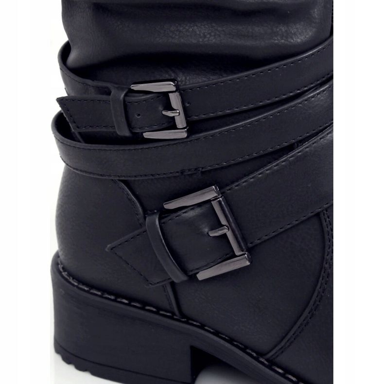 Bottes cavalières femme noires 7501 Noir 1