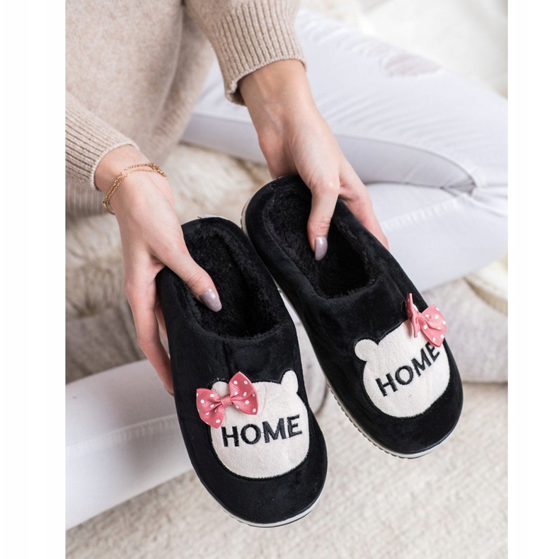 Bona Maison Pantoufles noir 2