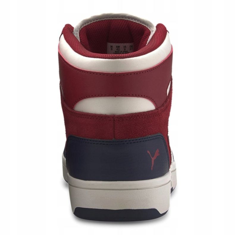 Puma Rebound LayUp Sd M 370219-04 blanche le noir rouge multicolore 1